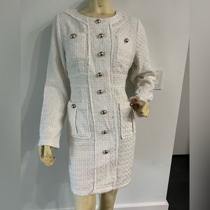 White Winter Dress Size L